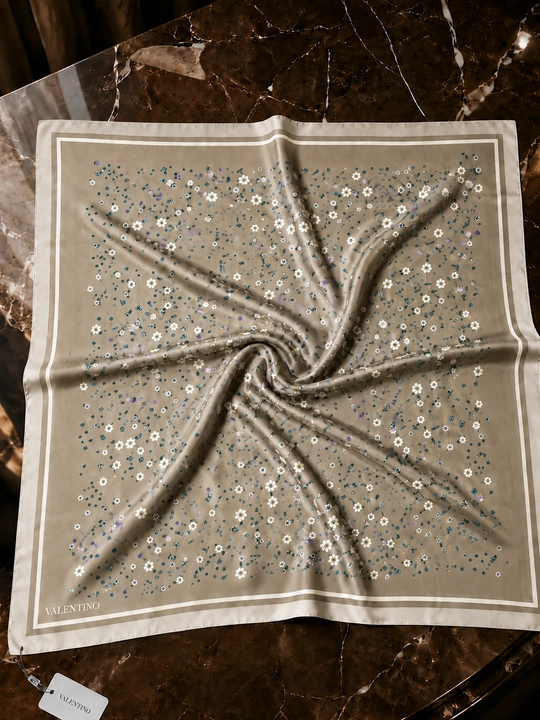 Silk Twill 90×90 ro‘mol, Hijob romol, sirpanmaydigan, platok rumol,havo o'tkazadigan sharf