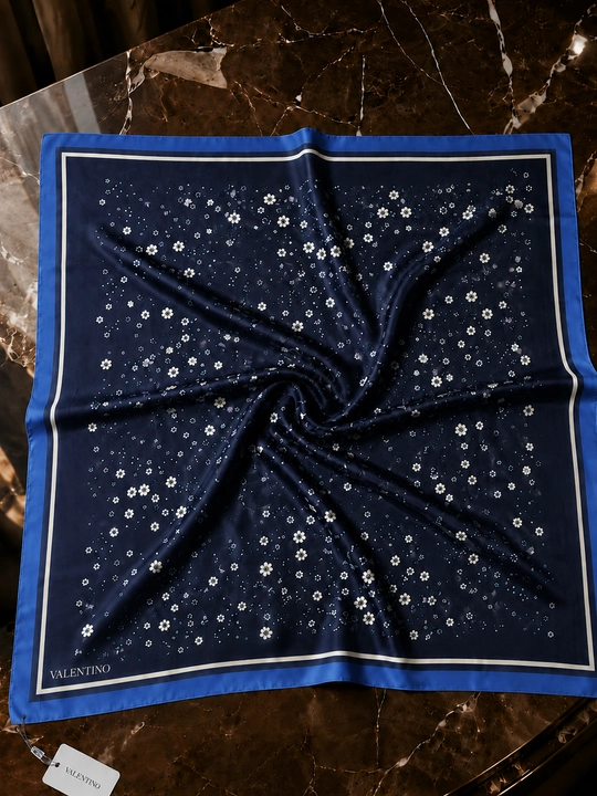 Silk Twill 90×90 ro‘mol, Hijob romol, sirpanmaydigan, platok rumol,havo o'tkazadigan sharf