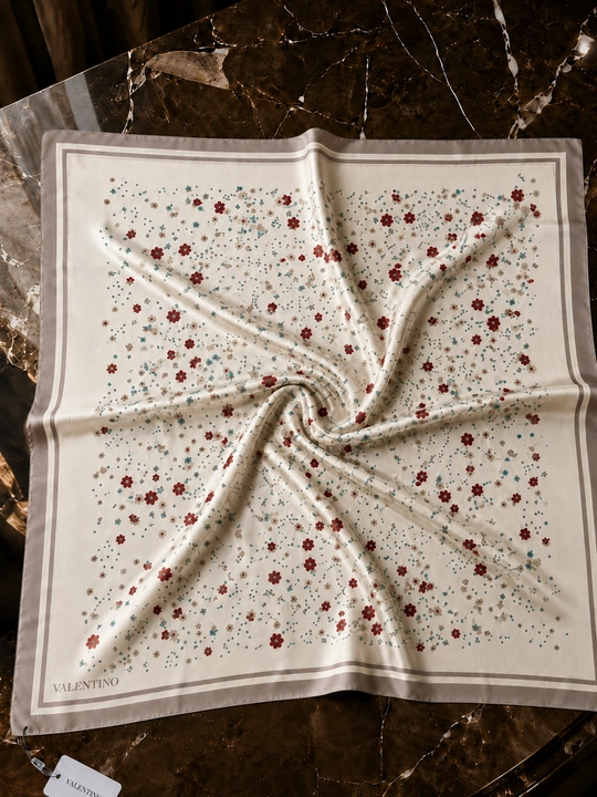 Silk Twill 90×90 ro‘mol, Hijob romol, sirpanmaydigan, platok rumol,havo o'tkazadigan sharf