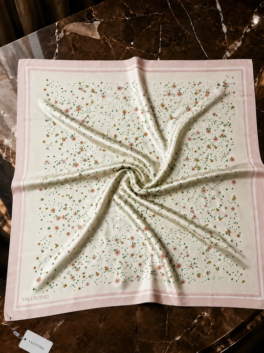 Silk Twill 90×90 ro‘mol, Hijob romol, sirpanmaydigan, platok rumol,havo o'tkazadigan sharf