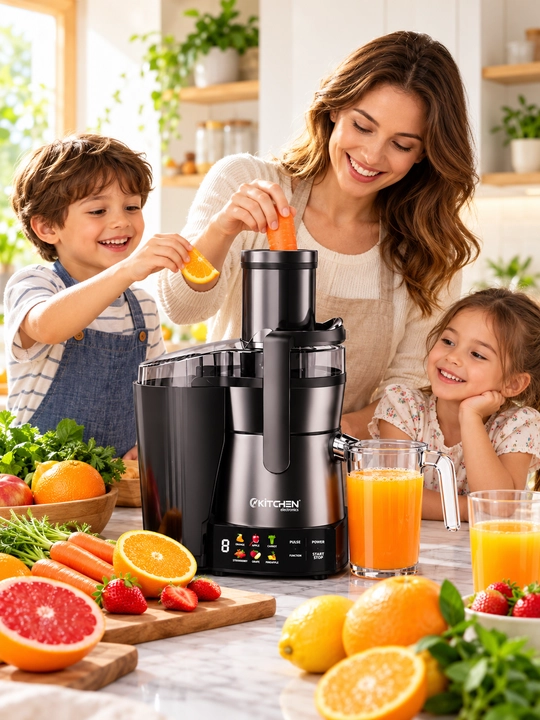 KITCHEN J700 — цифровая электрическая соковыжималка для фруктов и овощей