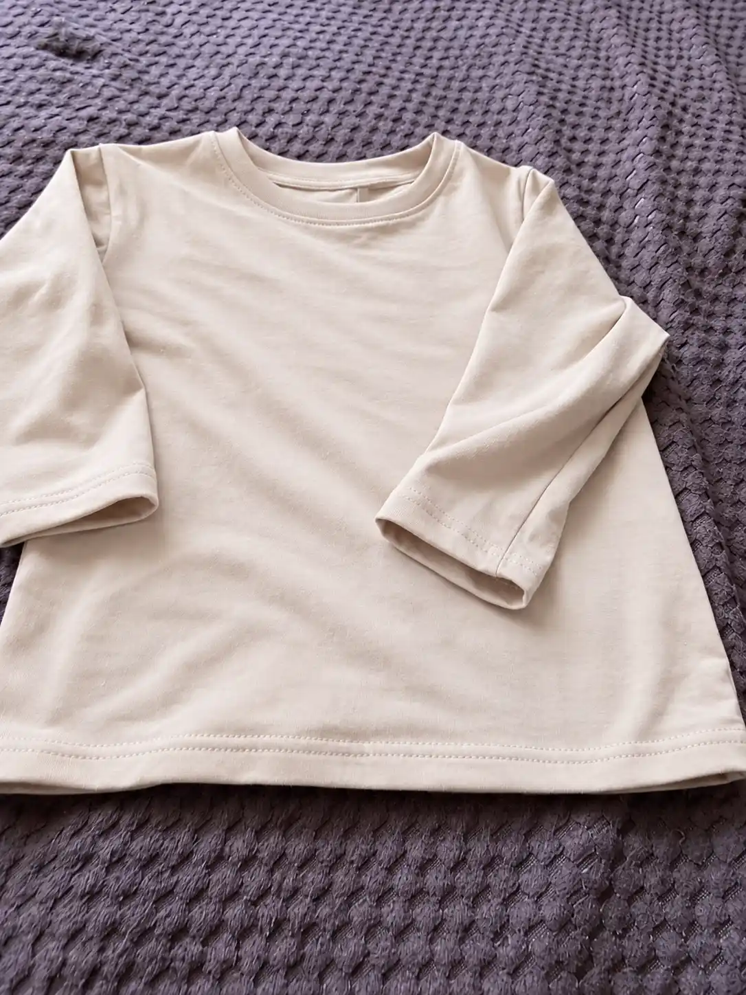 Bolalar uchun longsliv, uzoq qo'l, oversize, 95% paxta Silver Kids