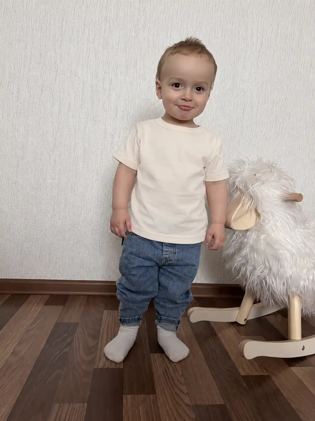 Футболка детская / оверсайз / хлопок с лайкрой / унисекс Silver Kids