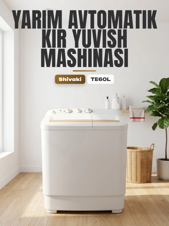 Shivaki TE60L Gold стиральная машина полуавтомат - 