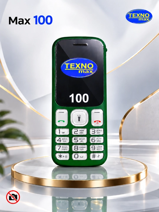 Knopkali Telefon Texnomax 100 Protsessor SPD 6533, 2 sim karta, FM radio, MP3, Ovoz yozish