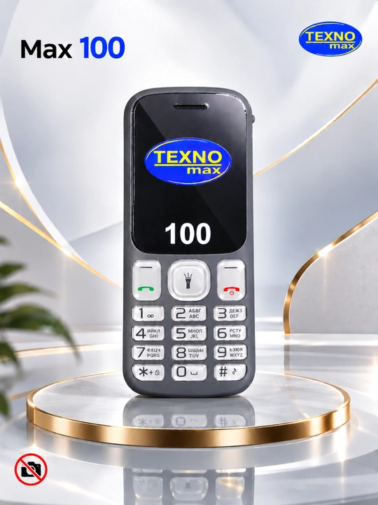 Knopkali Telefon Texnomax 100 Protsessor SPD 6533, 2 sim karta, FM radio, MP3, Ovoz yozish