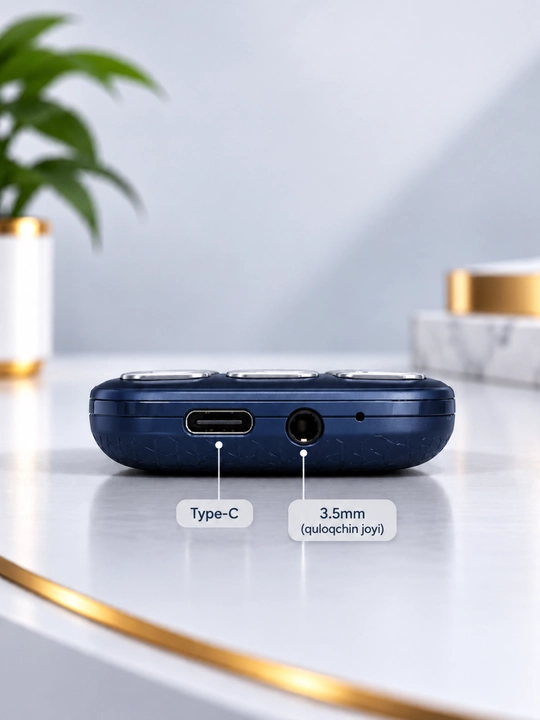 Knopkali Telefon Texnomax 100 Protsessor SPD 6533, 2 sim karta, FM radio, MP3, Ovoz yozish