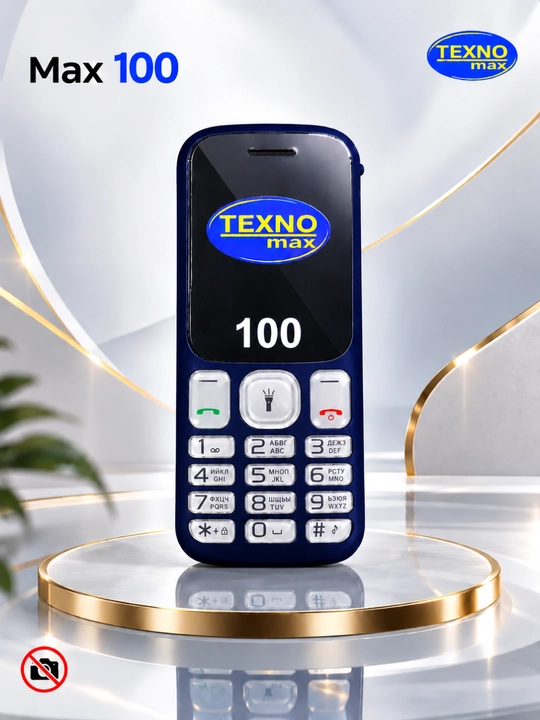 Knopkali Telefon Texnomax 100 Protsessor SPD 6533, 2 sim karta, FM radio, MP3, Ovoz yozish