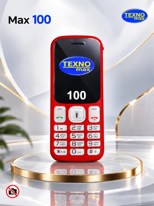 Knopkali Telefon Texnomax 100 Protsessor SPD 6533, 2 sim karta, FM radio, MP3, Ovoz yozish