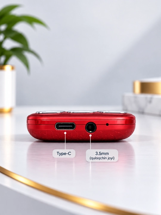 Knopkali Telefon Texnomax 100 Protsessor SPD 6533, 2 sim karta, FM radio, MP3, Ovoz yozish