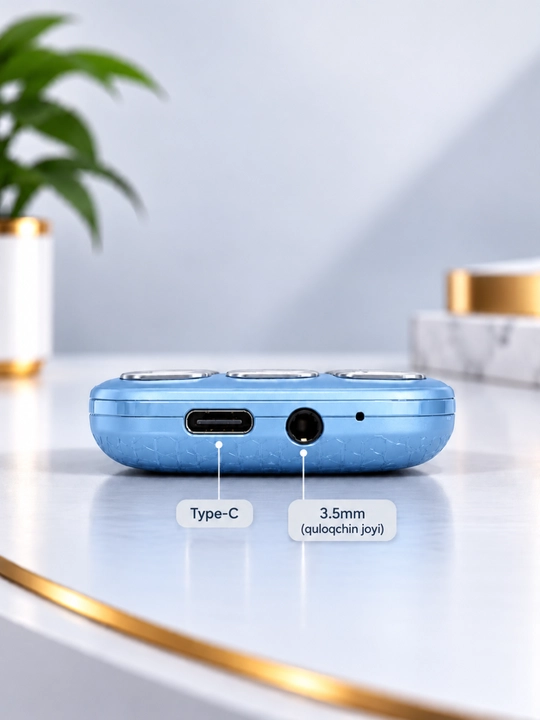 Knopkali Telefon Texnomax 100 Protsessor SPD 6533, 2 sim karta, FM radio, MP3, Ovoz yozish