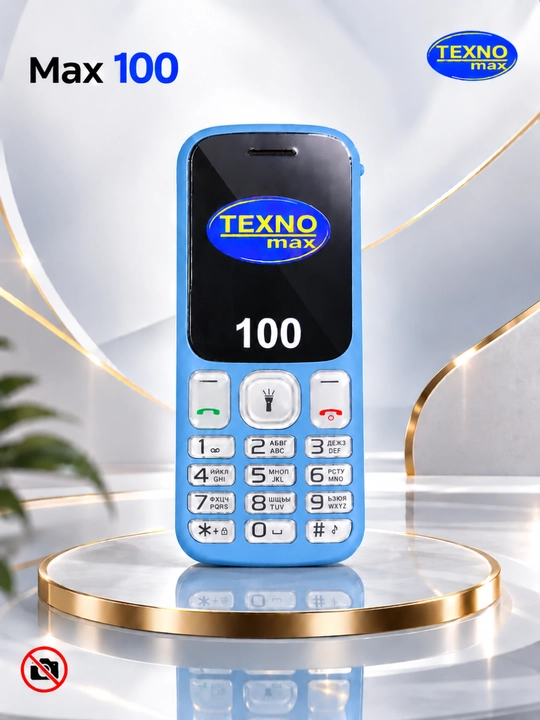 Knopkali Telefon Texnomax 100 Protsessor SPD 6533, 2 sim karta, FM radio, MP3, Ovoz yozish