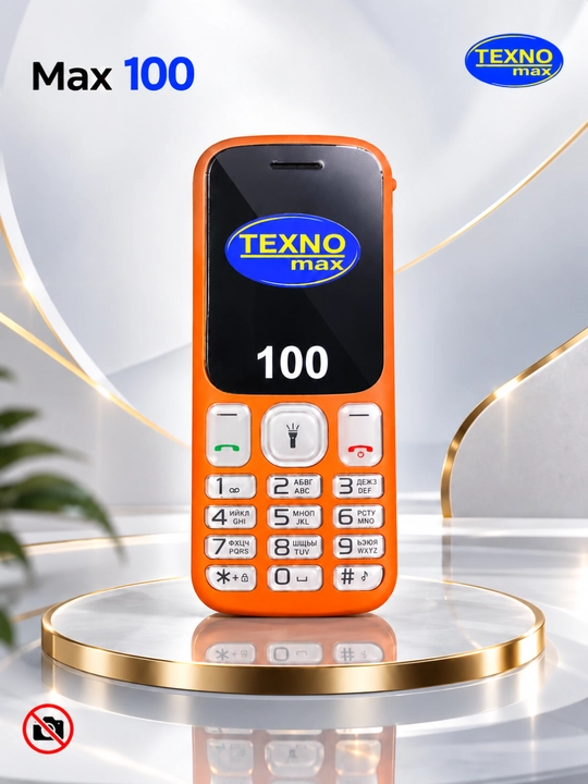 Knopkali Telefon Texnomax 100 Protsessor SPD 6533, 2 sim karta, FM radio, MP3, Ovoz yozish