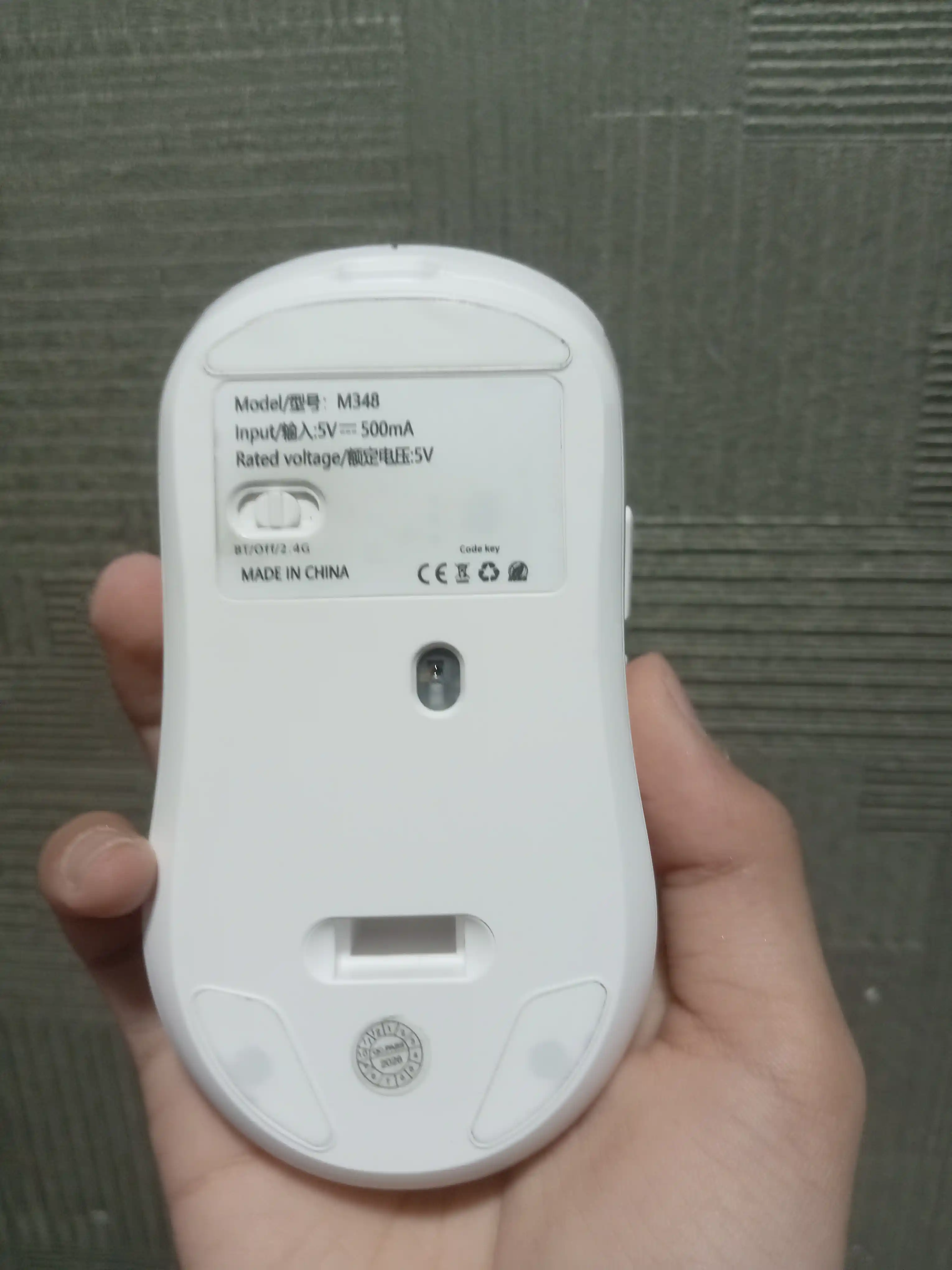 O'yin uchun simsiz sichqoncha, Bluetooth 5.0/2.4G. 8000 DPI