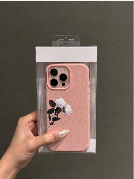 Кейс, чехол для iPhone 17 16 15 14 13  с floral текстурой красивый чехол на айфон айфон - 