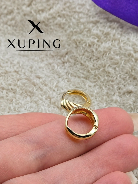 Ayollar uchun tilla rangli ziraklar, bijuteriya, Xuping