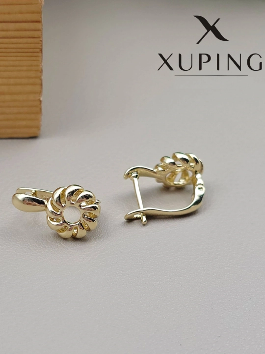 Золотогого цвета серьги для женщин, бижутерия, Xuping