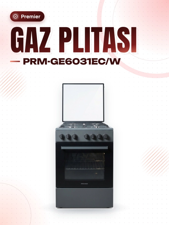 Premier газовая плита PRM-GE6031EC/W, для дома - 