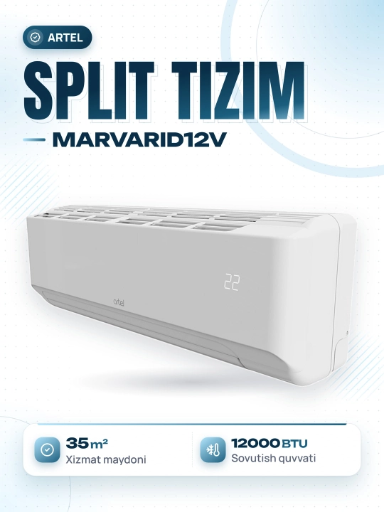 Кондиционер Artel Marvarid 12 в, для квартиры