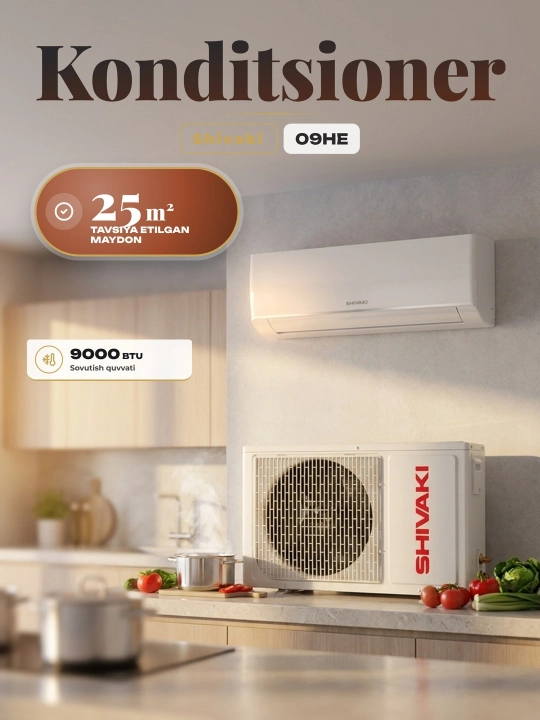 SHIVAKI кондиционер BREEZE 09HE, для дома - 