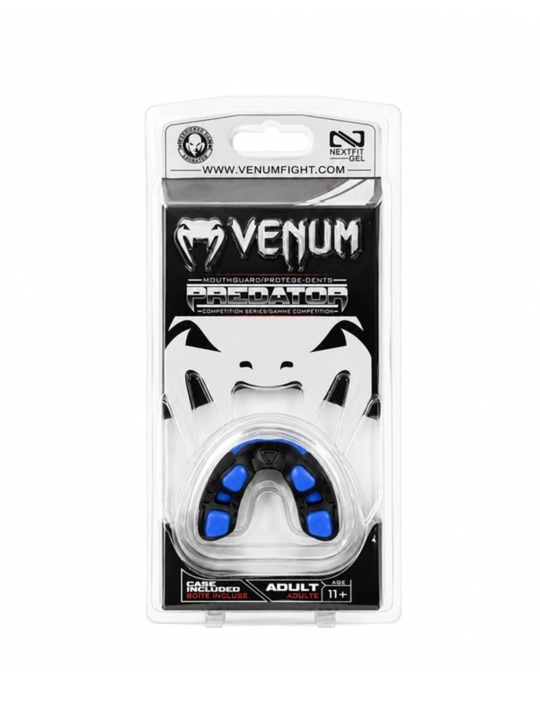Venum Predator kapa — boks, MMA, Muay Thai uchun tish himoyasi, kattalar 11+, g’ilof bilan