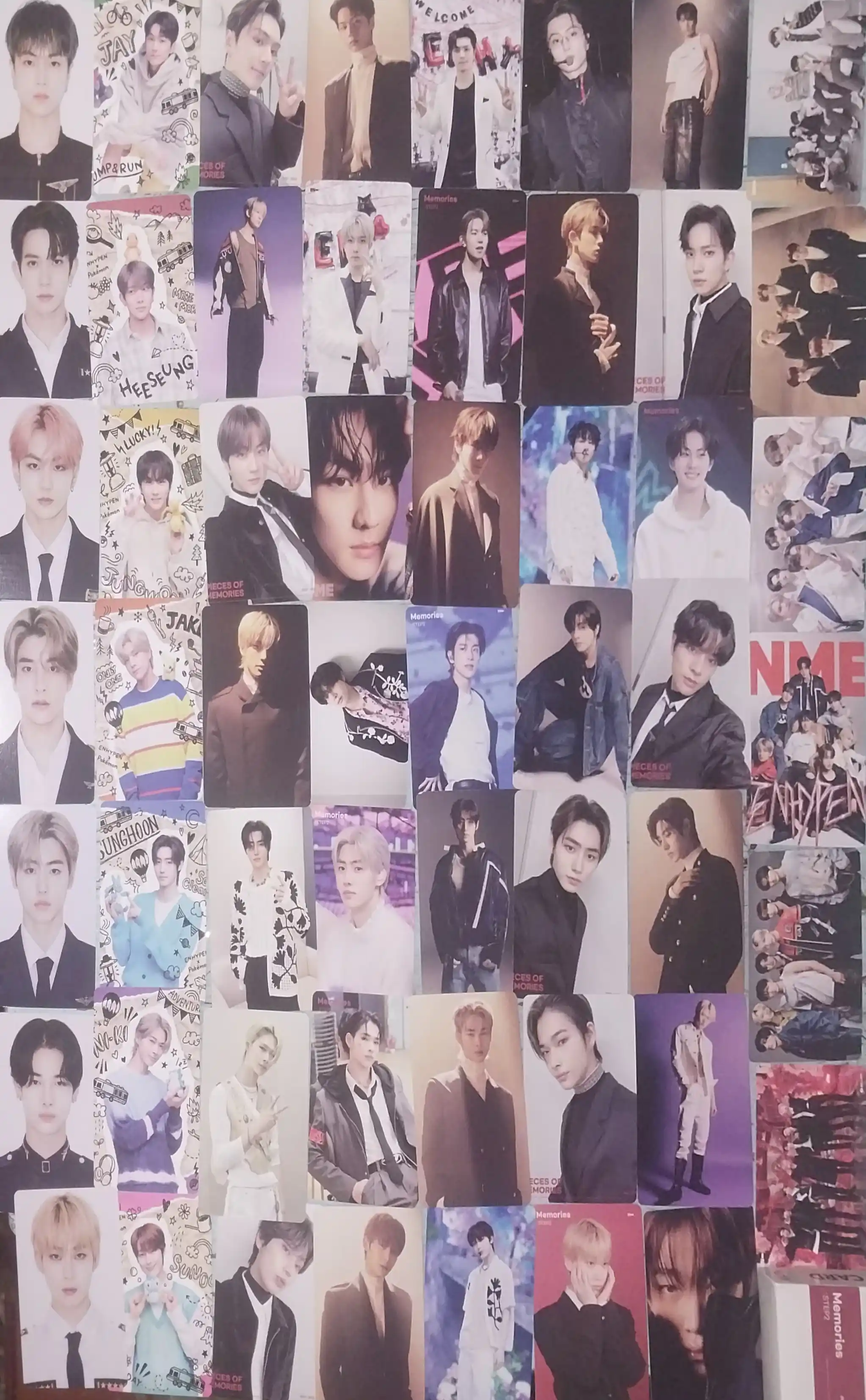 Коллекционные карточки ENHYPEN, карточки K-pop, Jay, Ni-ki, Heeseung, Sunghoon, Sunoo