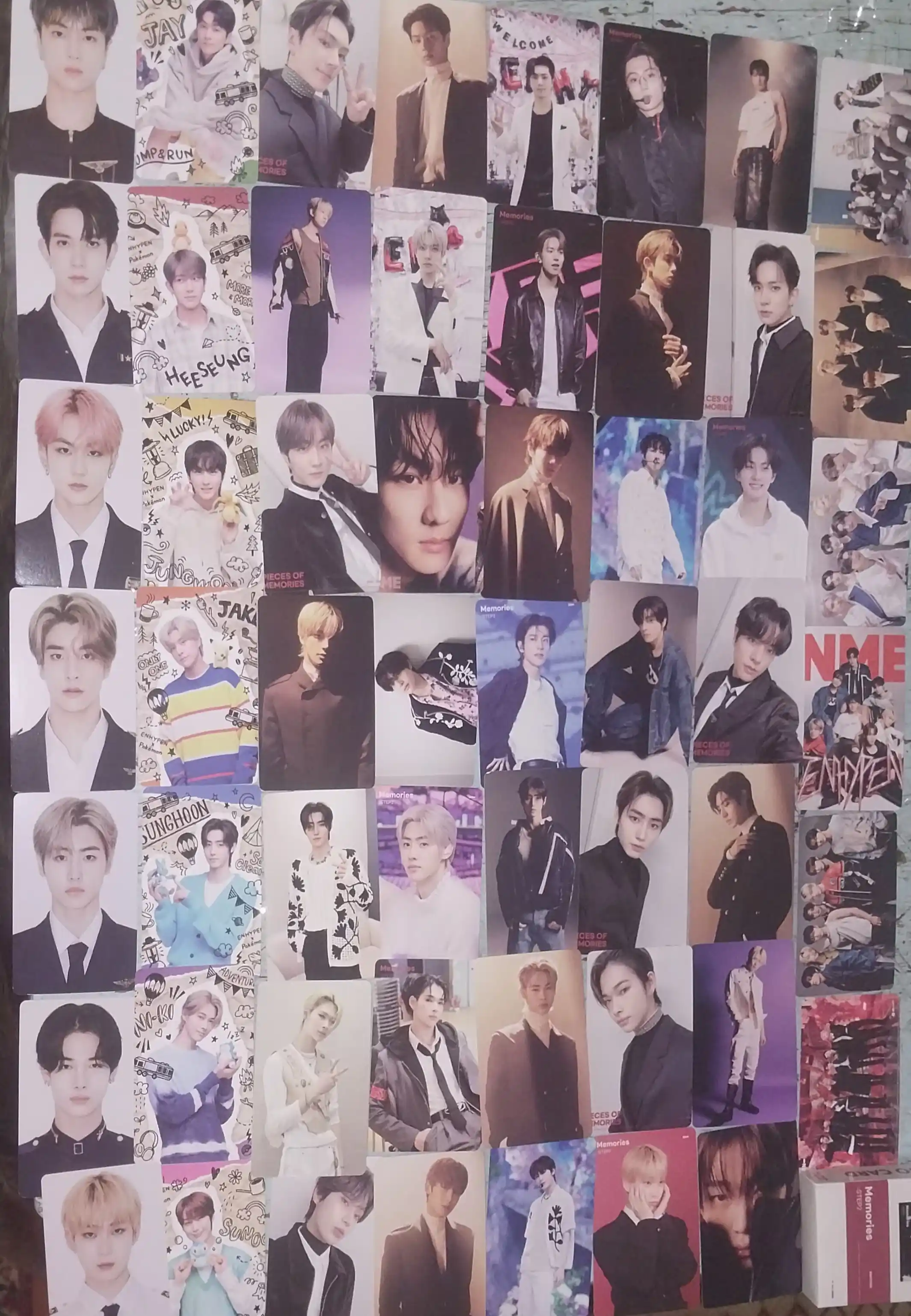 Коллекционные карточки ENHYPEN, карточки K-pop, Jay, Ni-ki, Heeseung, Sunghoon, Sunoo