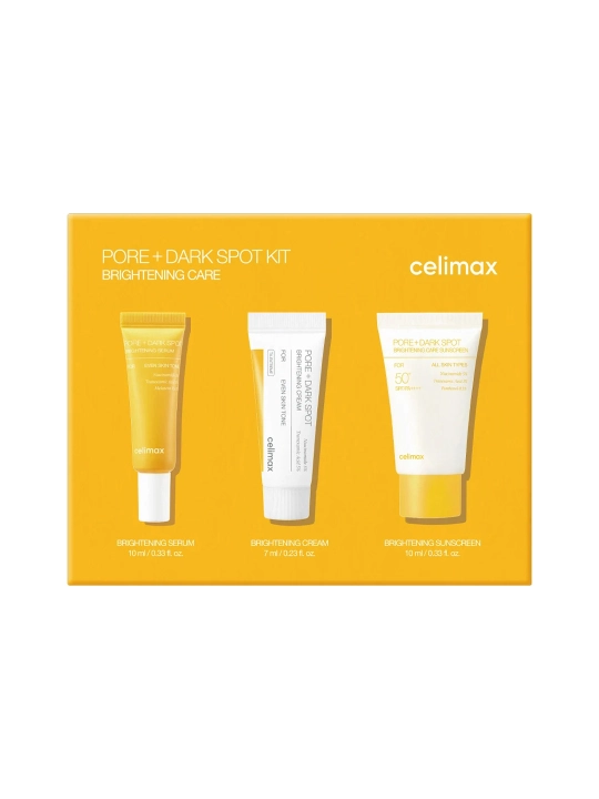 Celimax Pore+Dark Spot Brightening Kit Rangni tekislash to‘plami, 10+7+10 ml - 