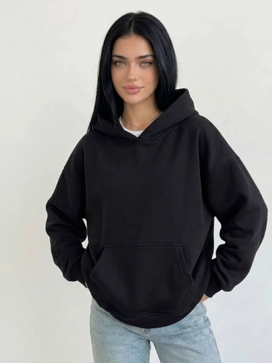 Xudi oversize ayollar uchun issiq kapushonli - 