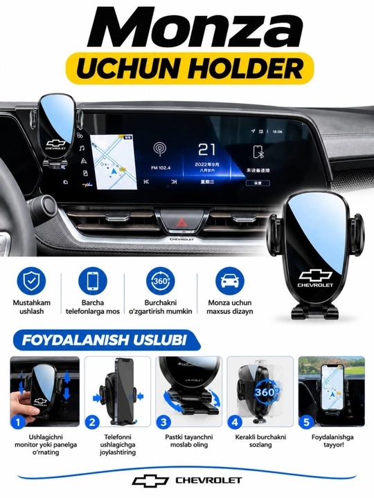 Monza uchun holder qulay va monitor uchun joylashadi MONITOR HOLDER MONZA UCHUN