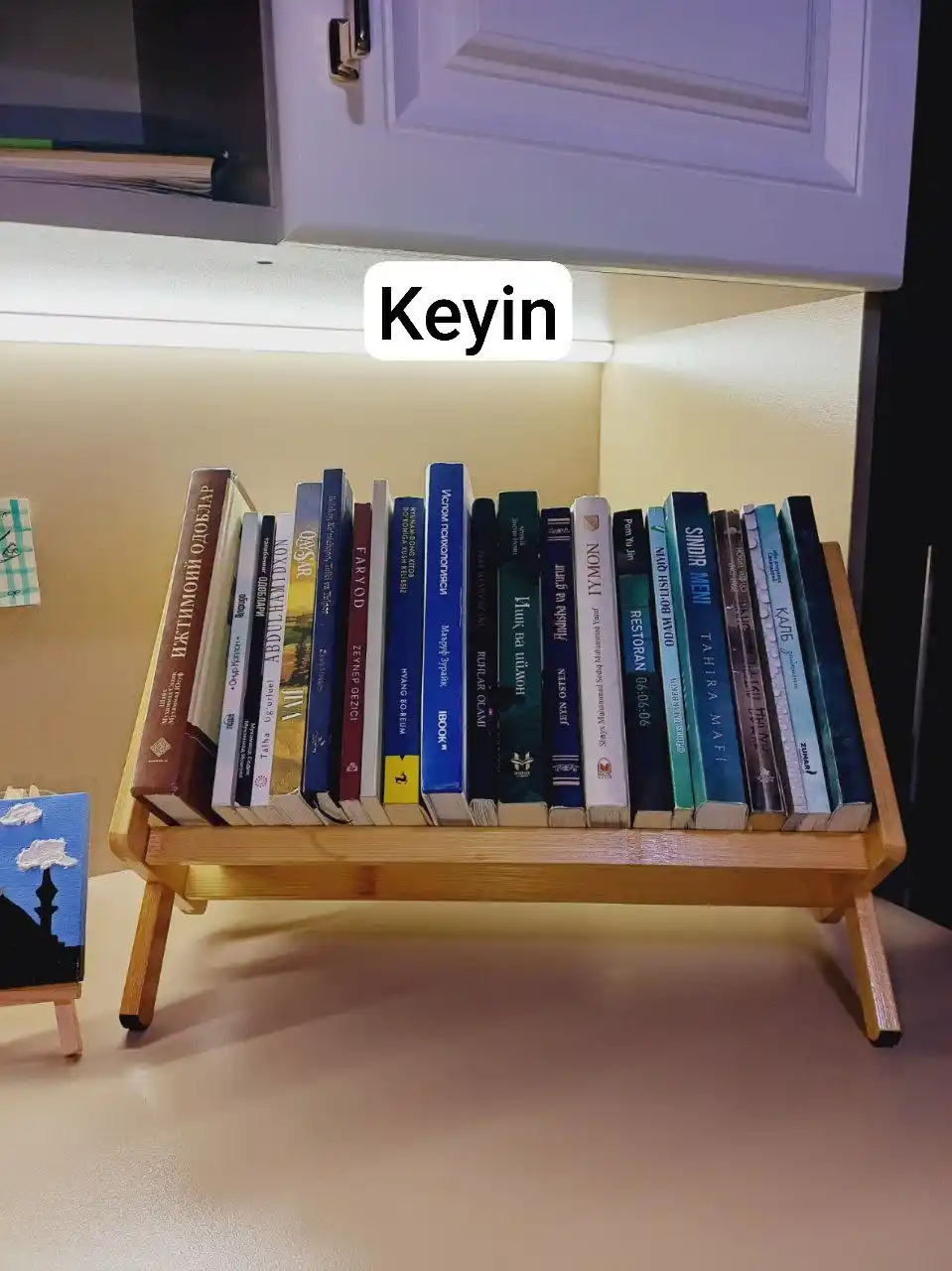 Книжная полка, настольный органайзер, подставка для книг из дерева