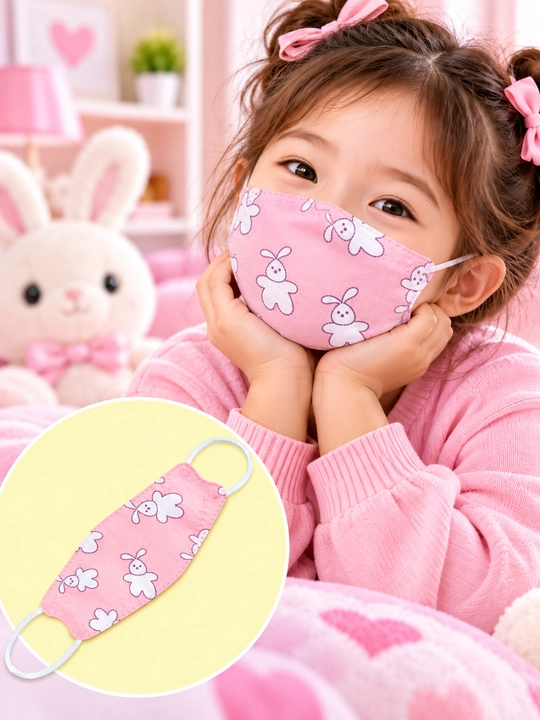 Yuz uchun KF94 bolalar respirator niqoblari, 4 qavatli, chang, va viruslardan himoyalovchi