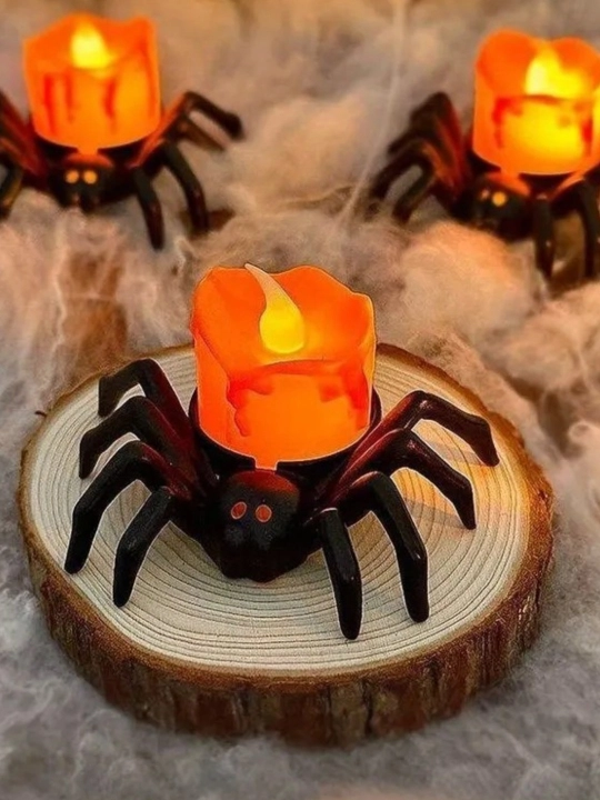 Xellouin uchun LED o'rgimchak sham