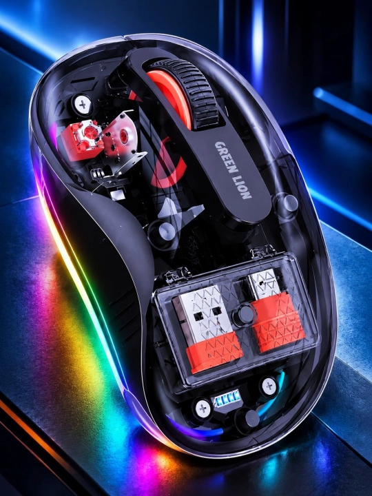 Simsiz gaming sichqoncha, RGB yoritgichli, 2400 DPI, kompyuter va noutbuk uchun