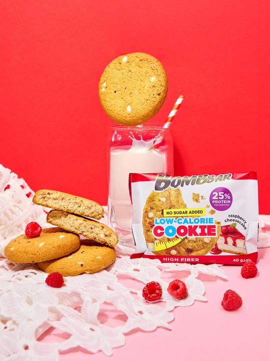 Протеиновое печенье без сахара Bombbar, 40 г х 12 шт