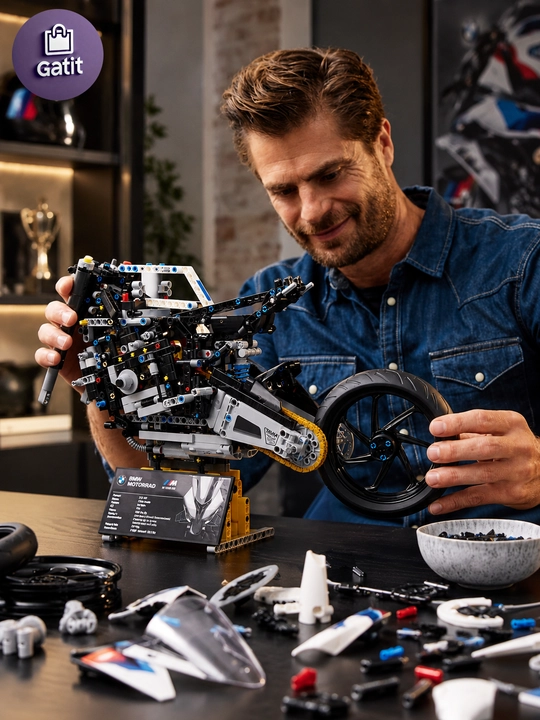Formula 1 poyga mashinasi konstruktori, katta model 1:8 Technic, LEGO bilan mos keladi