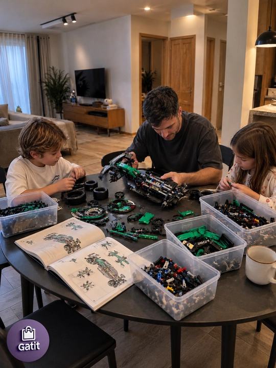Formula 1 poyga mashinasi konstruktori, katta model 1:8 Technic, LEGO bilan mos keladi