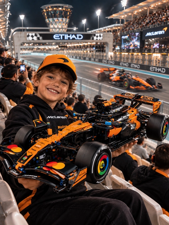 Formula 1 poyga mashinasi konstruktori, katta model 1:8 Technic, LEGO bilan mos keladi