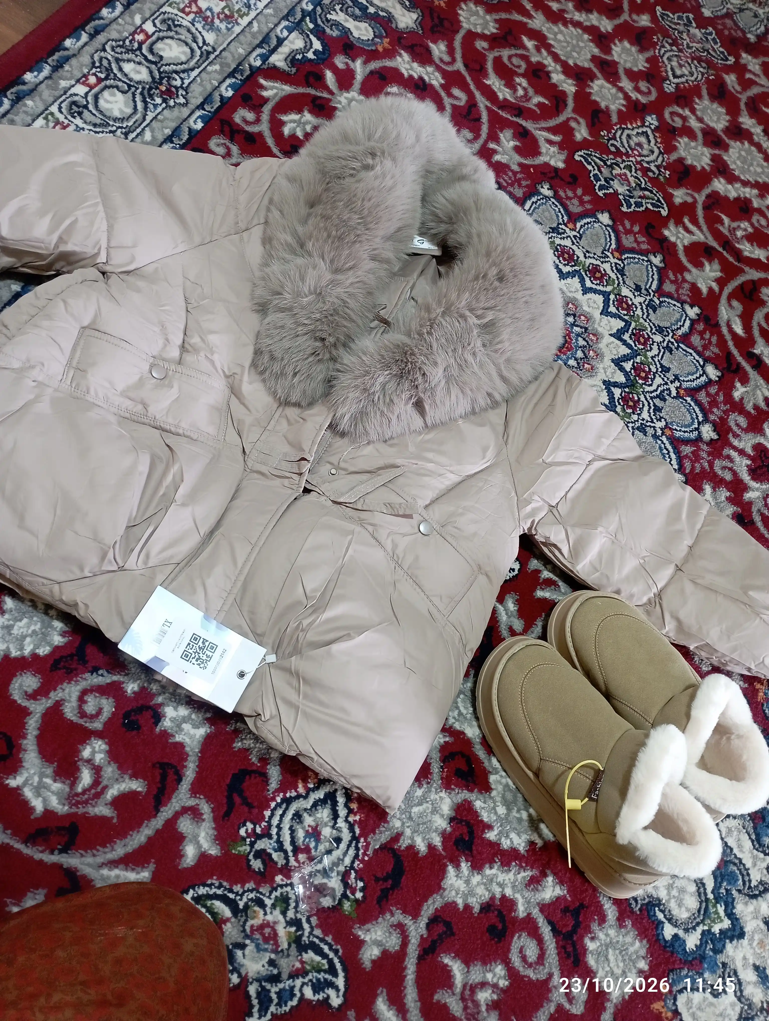 Ayollar uchun qishki uggilar DIMORE SnowNest, mo’ynali, qalin taglikli