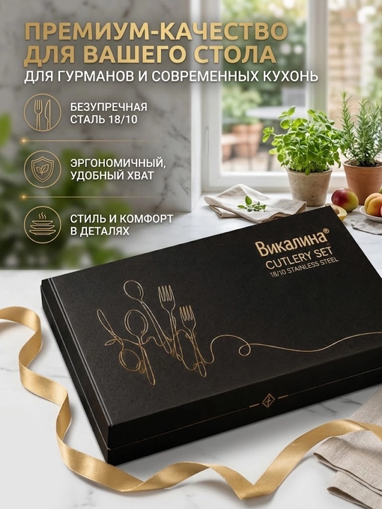 Набор столовых приборов, на 36 предметов