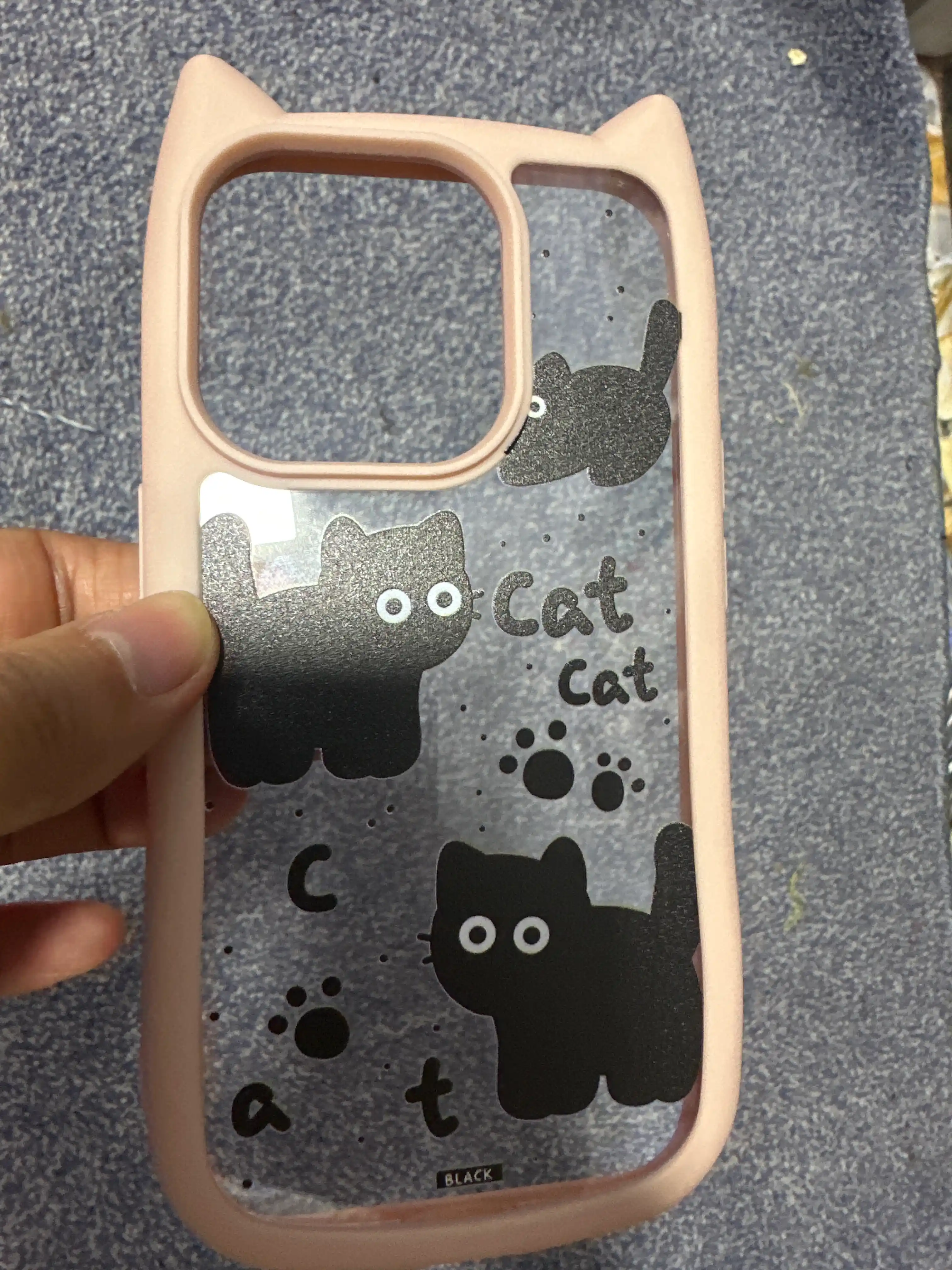 3D принт чехол с кошачьими ушками для iPhone 11, 12, 13, 14, 15, 16, 17, PRO MAX