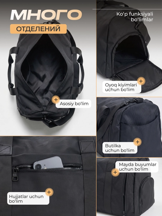 Сумка спортивная SimpleCode, женская, для фитнеса и тренировок