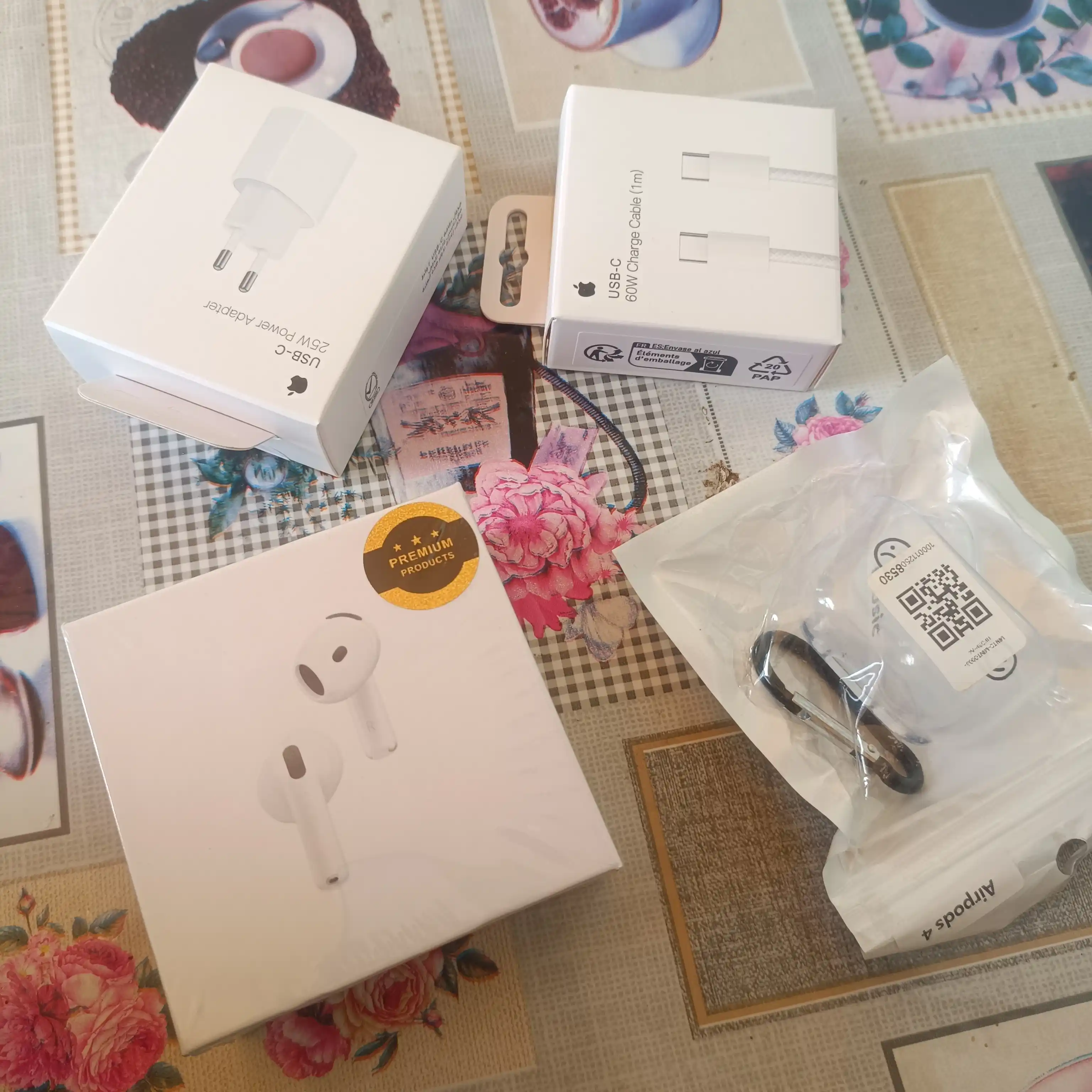 Simsiz quloqchinlar Pods 4 ANC , iPhone va Android uchun naushnik 4ta sovg'a
