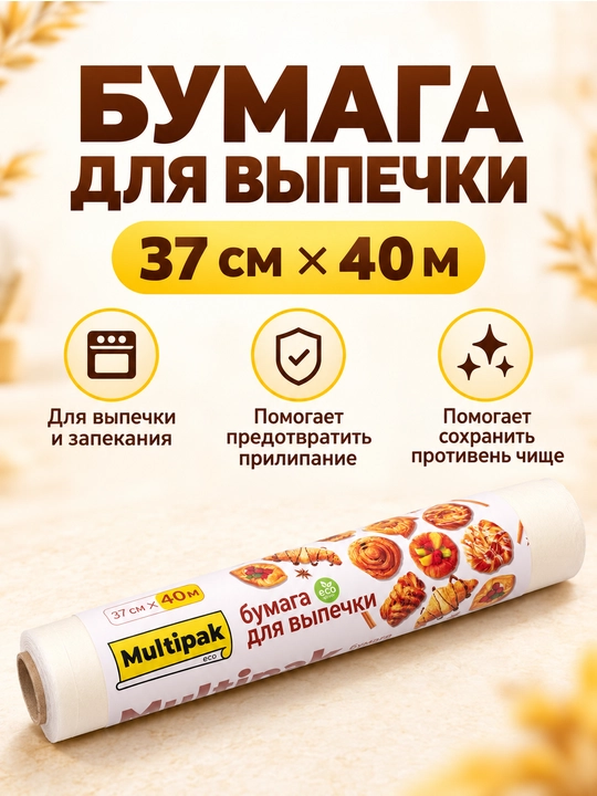 Multipak pishirish qog‘ozi - pergament qog‘oz