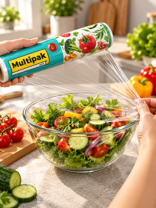 Nafas oluvchi oziq-ovqat uchun streych plyonka - Multipak eco