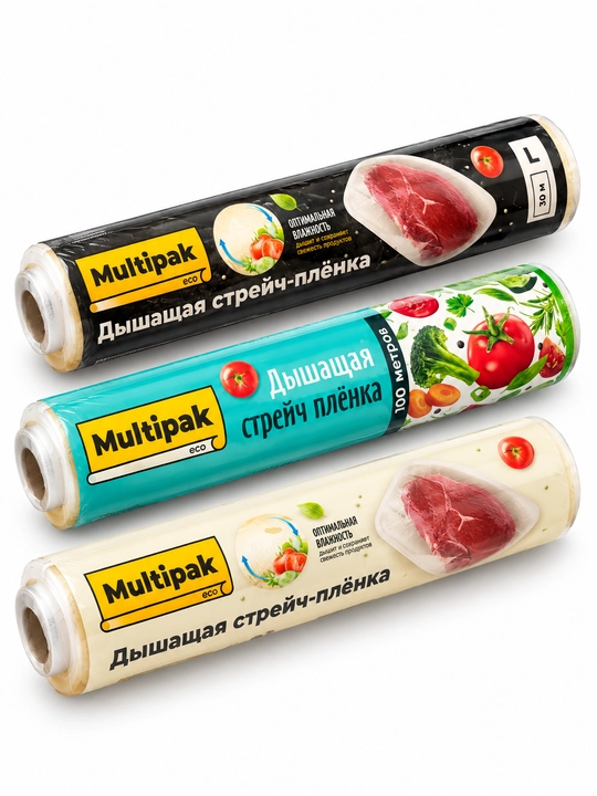 Nafas oluvchi oziq-ovqat uchun streych plyonka - Multipak eco
