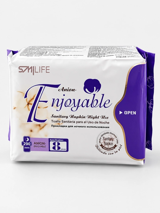Ayollar uchun gigiyenik prokladkalar Enjoyable, kundalik, kunduzgi va tungi, 8/10/30 dona