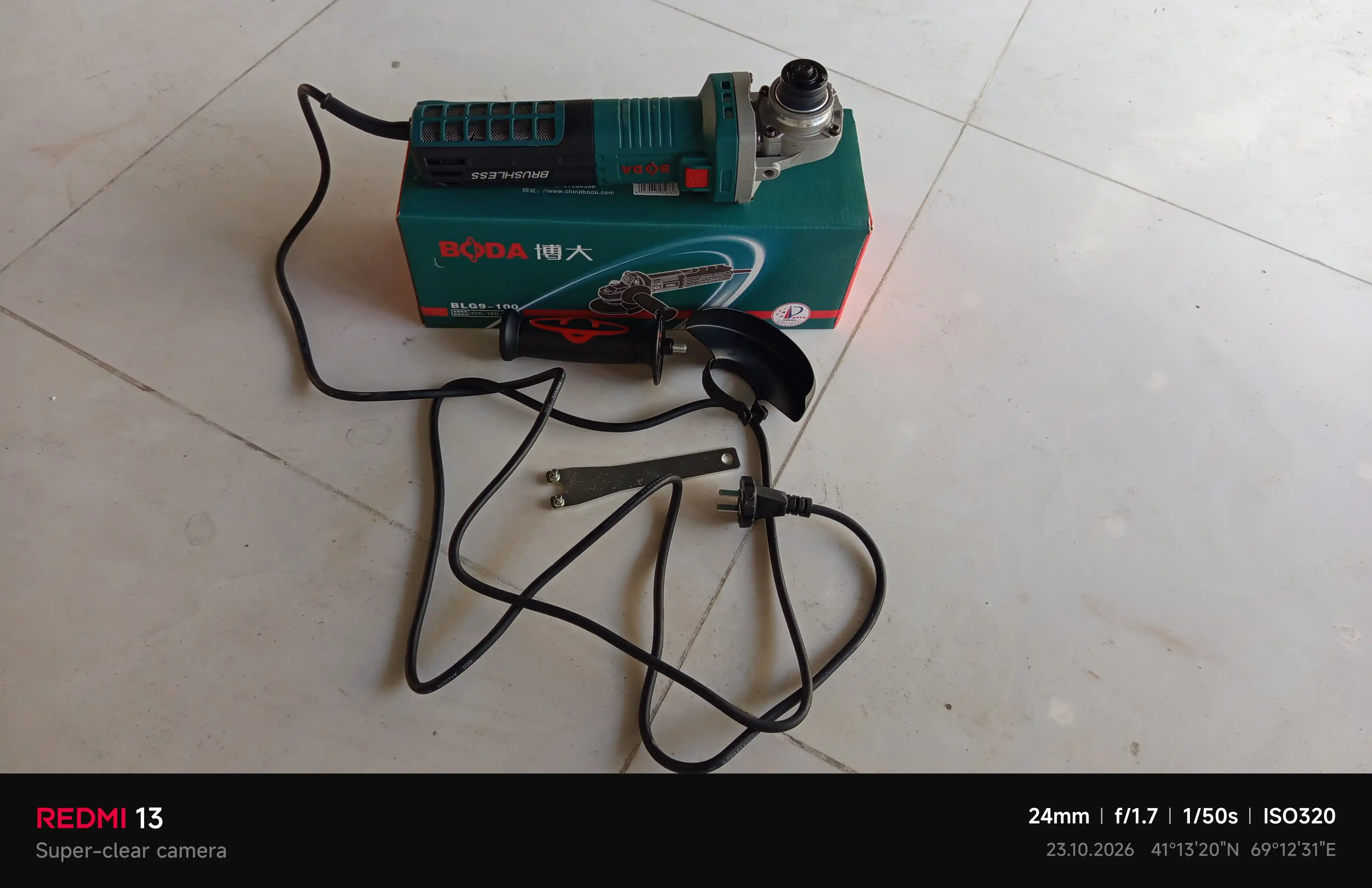 BODA BLG5-100 cho‘tkasiz burchakli silliqlash mashinasi