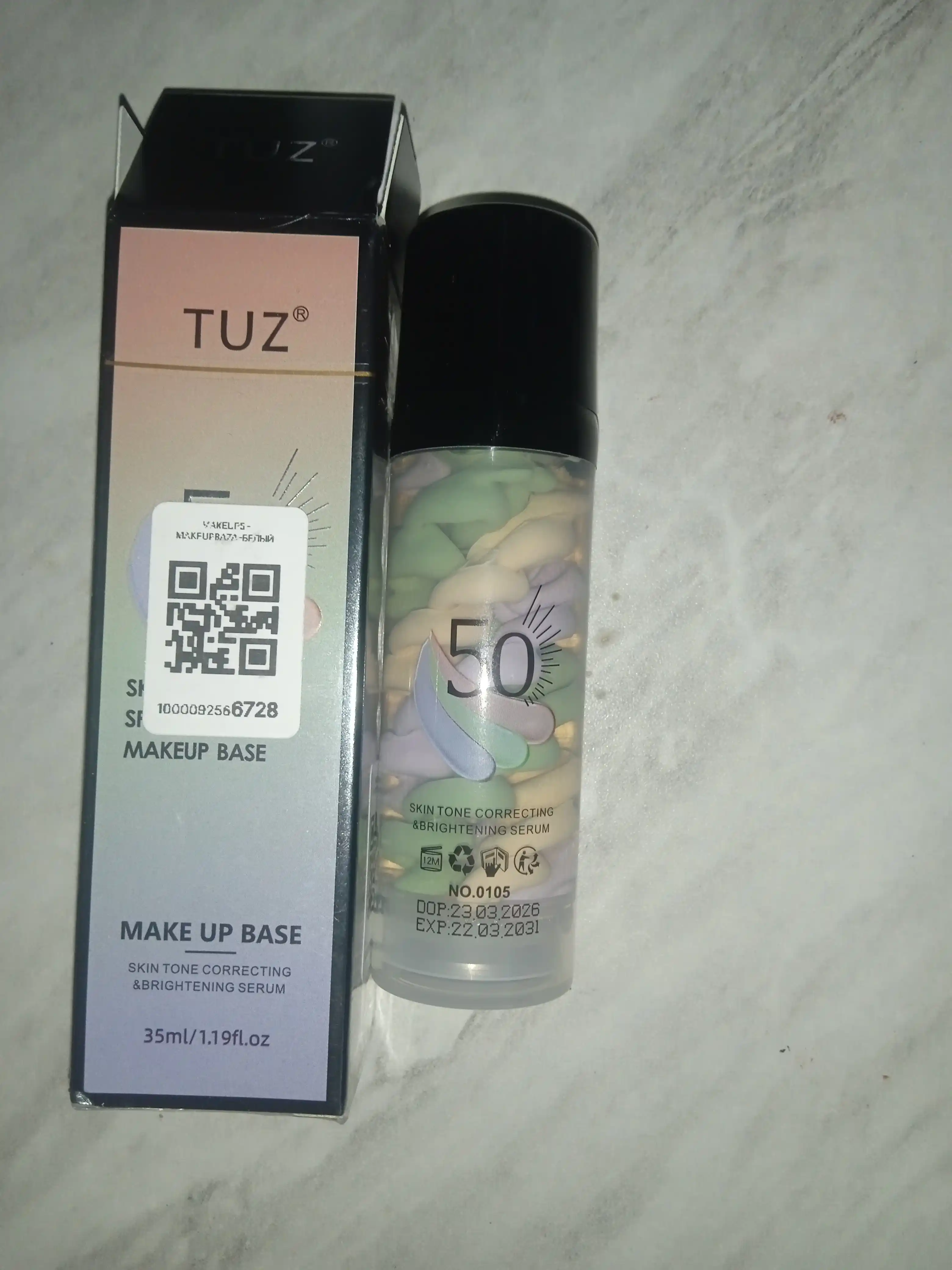 Asos baza makiyaj uchun TUZ, yuz praymeri, 35 ml