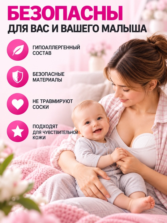 Ko'krak uchun laktatsiya tagliklari, 50 dona